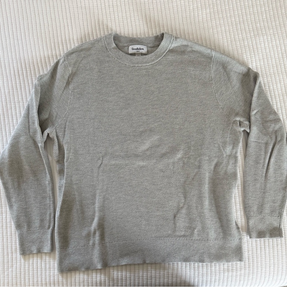 Goodfellow & Co Light Gray Textured Sweater